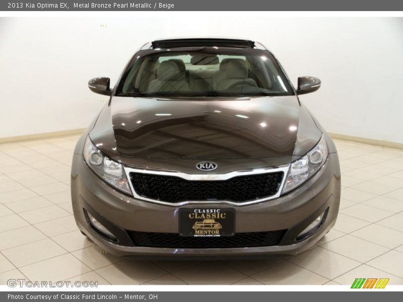 Metal Bronze Pearl Metallic / Beige 2013 Kia Optima EX