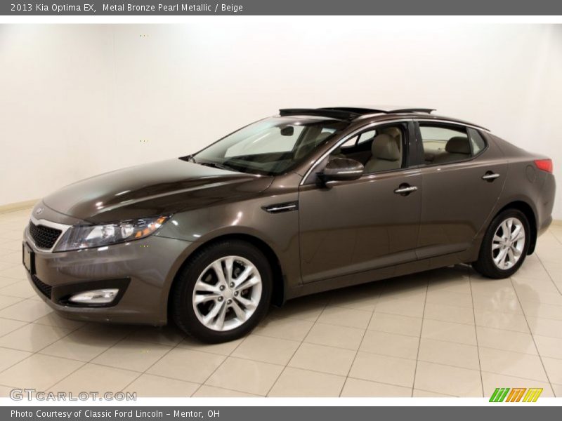 Metal Bronze Pearl Metallic / Beige 2013 Kia Optima EX