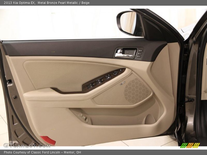 Metal Bronze Pearl Metallic / Beige 2013 Kia Optima EX