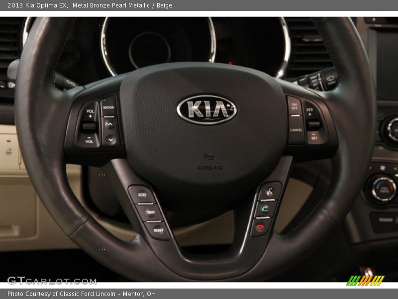 Metal Bronze Pearl Metallic / Beige 2013 Kia Optima EX