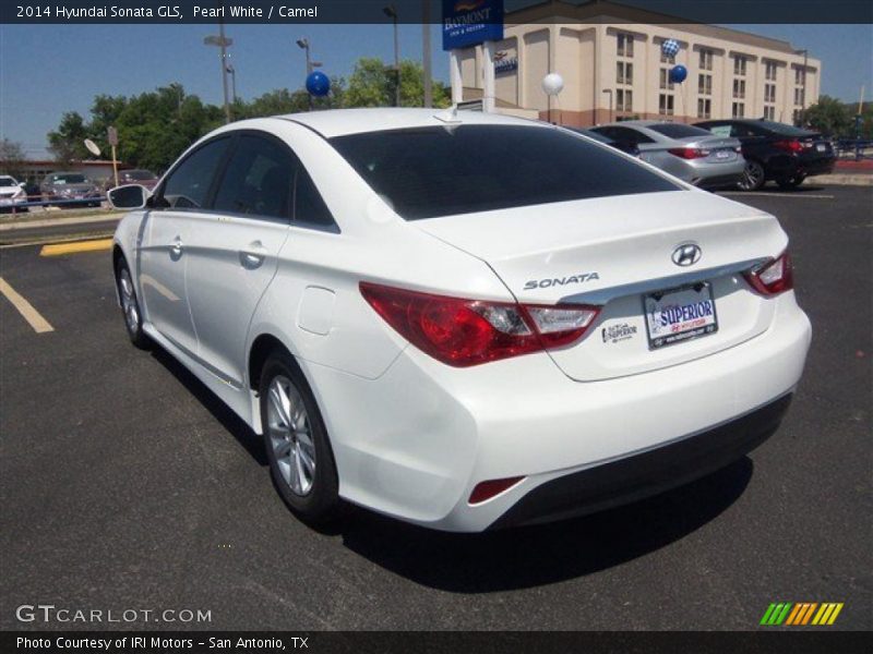 Pearl White / Camel 2014 Hyundai Sonata GLS