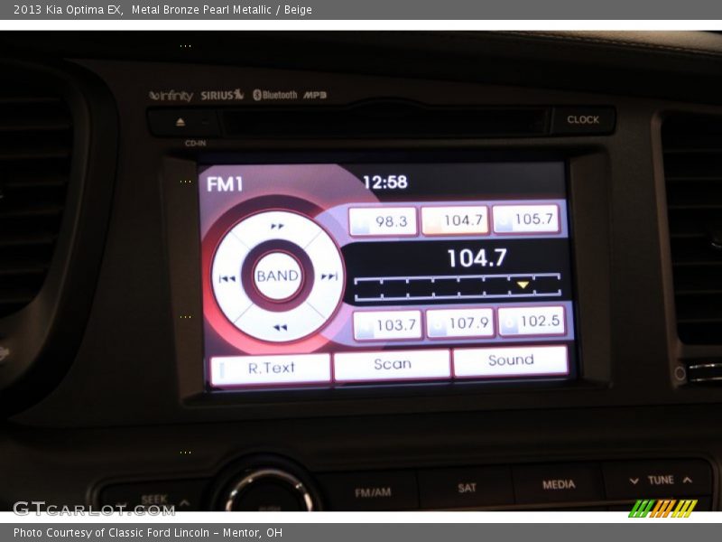 Metal Bronze Pearl Metallic / Beige 2013 Kia Optima EX
