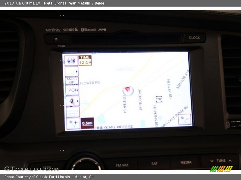 Metal Bronze Pearl Metallic / Beige 2013 Kia Optima EX