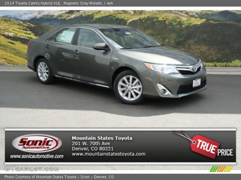 Magnetic Gray Metallic / Ash 2014 Toyota Camry Hybrid XLE