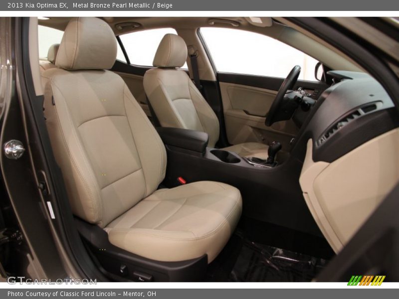 Metal Bronze Pearl Metallic / Beige 2013 Kia Optima EX