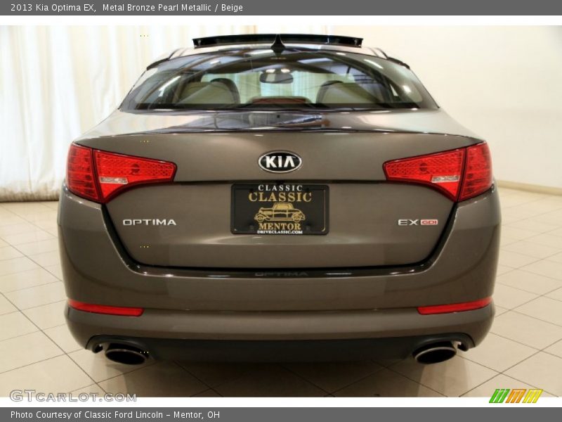 Metal Bronze Pearl Metallic / Beige 2013 Kia Optima EX