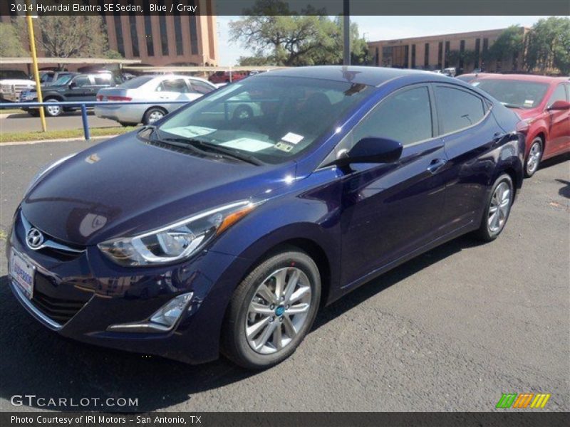 Blue / Gray 2014 Hyundai Elantra SE Sedan