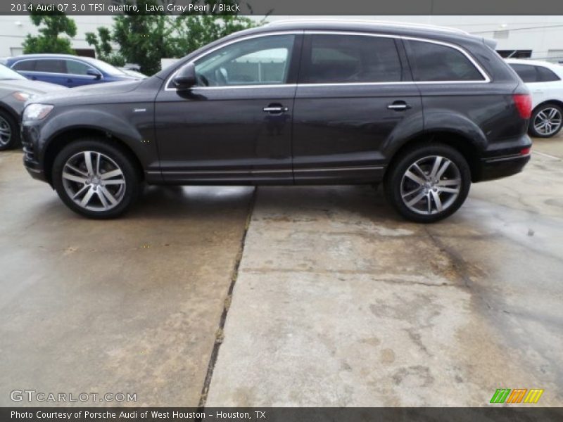 Lava Gray Pearl / Black 2014 Audi Q7 3.0 TFSI quattro