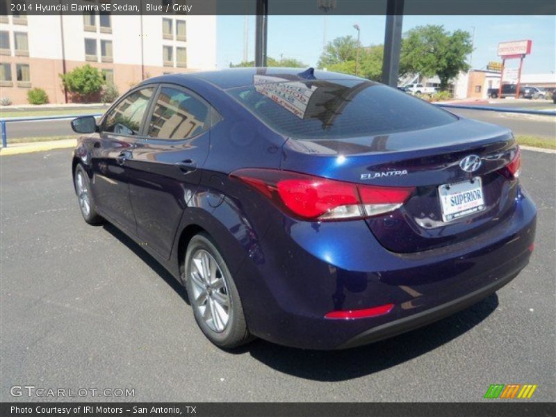 Blue / Gray 2014 Hyundai Elantra SE Sedan