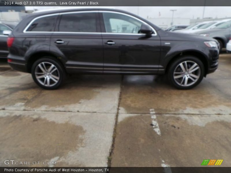 Lava Gray Pearl / Black 2014 Audi Q7 3.0 TFSI quattro