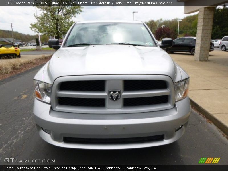 Bright Silver Metallic / Dark Slate Gray/Medium Graystone 2012 Dodge Ram 1500 ST Quad Cab 4x4