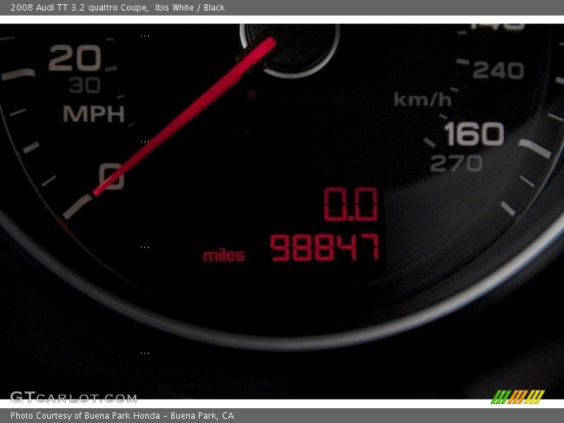 Ibis White / Black 2008 Audi TT 3.2 quattro Coupe