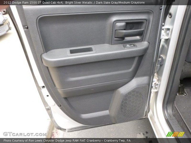 Bright Silver Metallic / Dark Slate Gray/Medium Graystone 2012 Dodge Ram 1500 ST Quad Cab 4x4