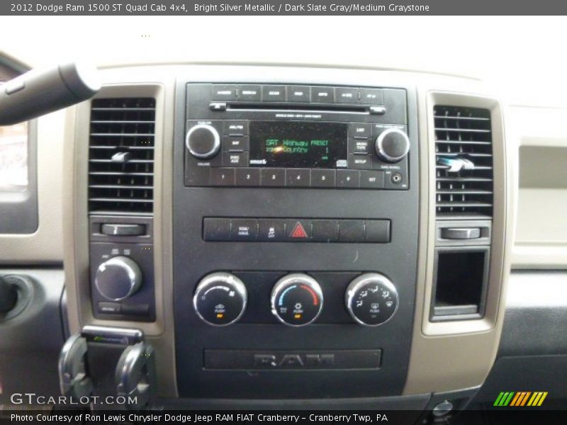 Bright Silver Metallic / Dark Slate Gray/Medium Graystone 2012 Dodge Ram 1500 ST Quad Cab 4x4