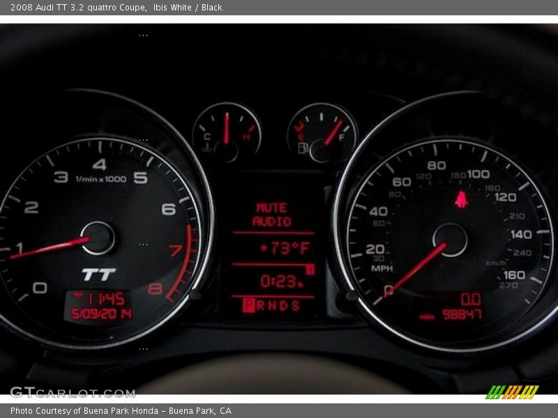 Ibis White / Black 2008 Audi TT 3.2 quattro Coupe