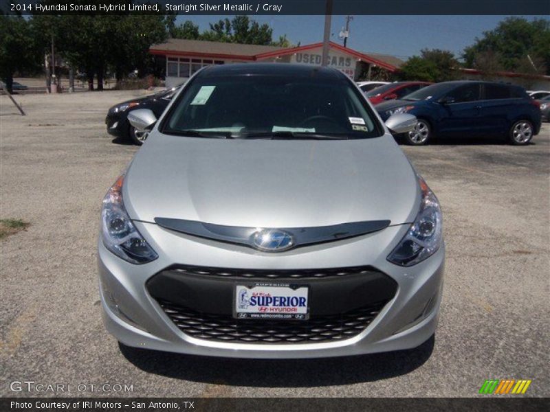 Starlight Silver Metallic / Gray 2014 Hyundai Sonata Hybrid Limited