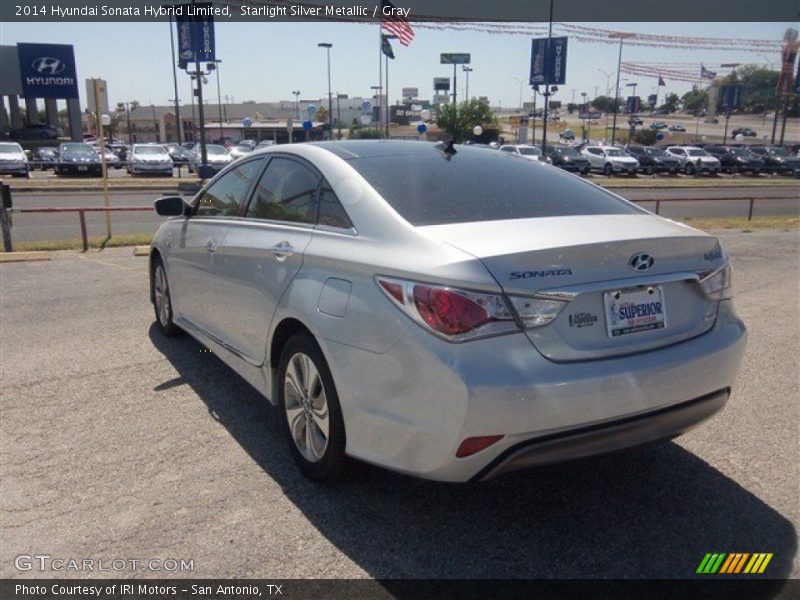 Starlight Silver Metallic / Gray 2014 Hyundai Sonata Hybrid Limited