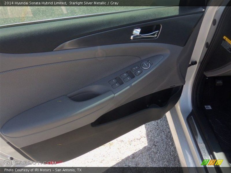 Starlight Silver Metallic / Gray 2014 Hyundai Sonata Hybrid Limited
