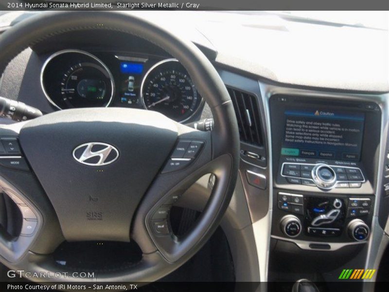 Starlight Silver Metallic / Gray 2014 Hyundai Sonata Hybrid Limited