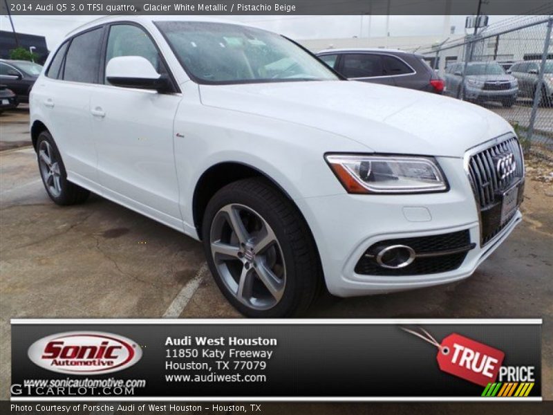 Glacier White Metallic / Pistachio Beige 2014 Audi Q5 3.0 TFSI quattro