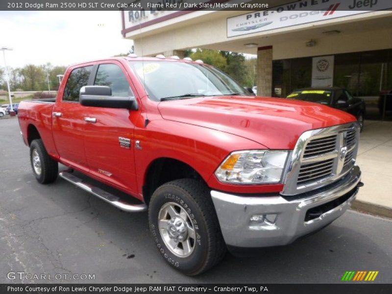 Flame Red / Dark Slate/Medium Graystone 2012 Dodge Ram 2500 HD SLT Crew Cab 4x4