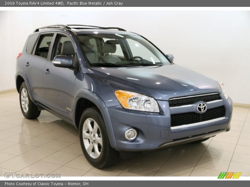 Pacific Blue Metallic / Ash Gray 2009 Toyota RAV4 Limited 4WD