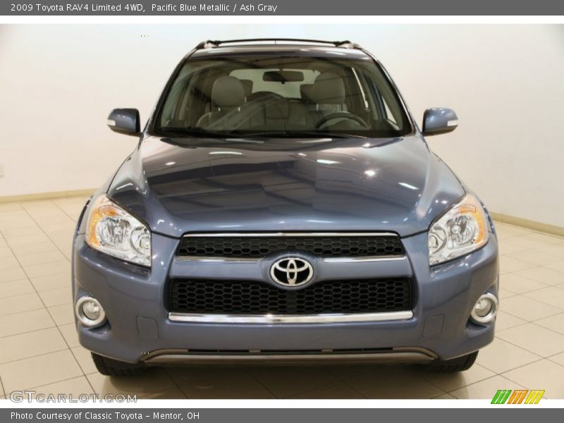 Pacific Blue Metallic / Ash Gray 2009 Toyota RAV4 Limited 4WD