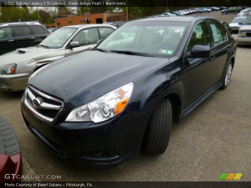Deep Indigo Pearl / Warm Ivory 2012 Subaru Legacy 2.5i Limited