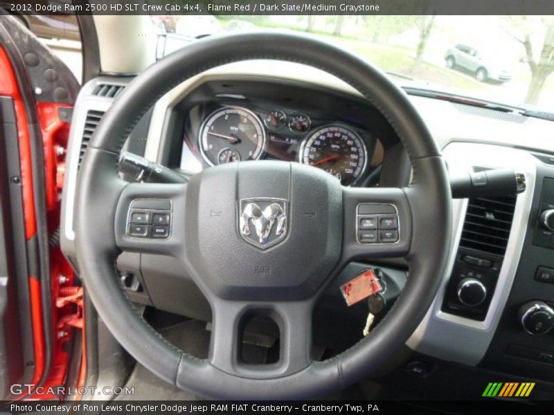 Flame Red / Dark Slate/Medium Graystone 2012 Dodge Ram 2500 HD SLT Crew Cab 4x4