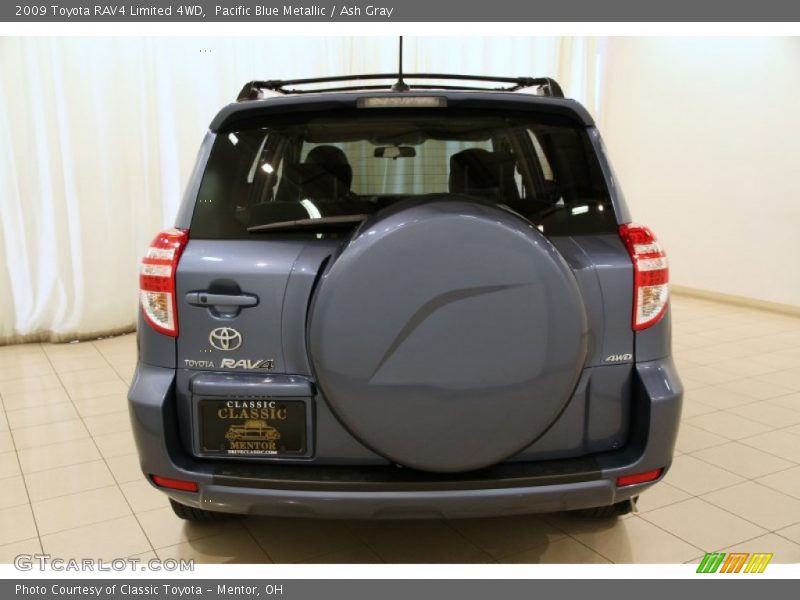 Pacific Blue Metallic / Ash Gray 2009 Toyota RAV4 Limited 4WD