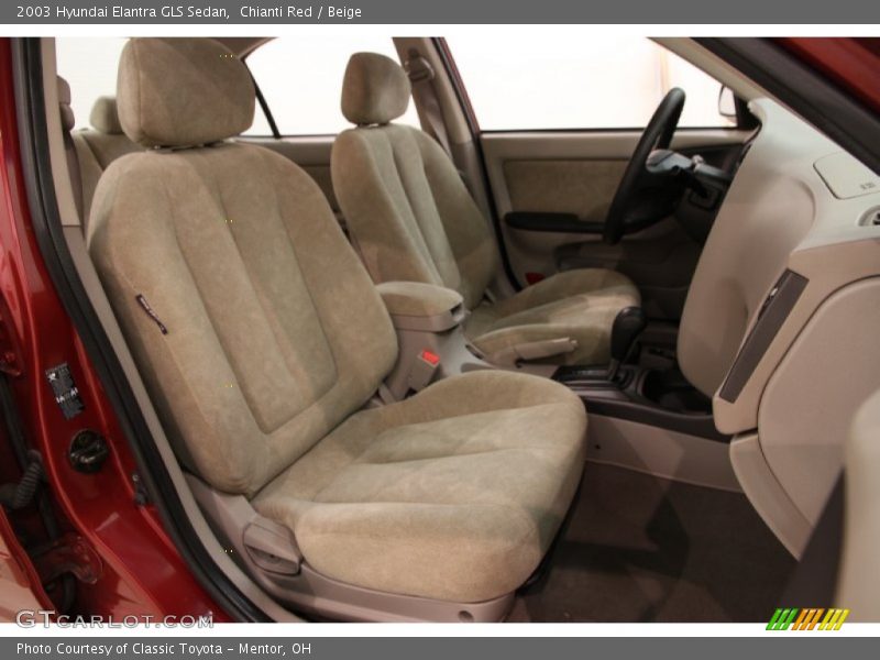 Chianti Red / Beige 2003 Hyundai Elantra GLS Sedan