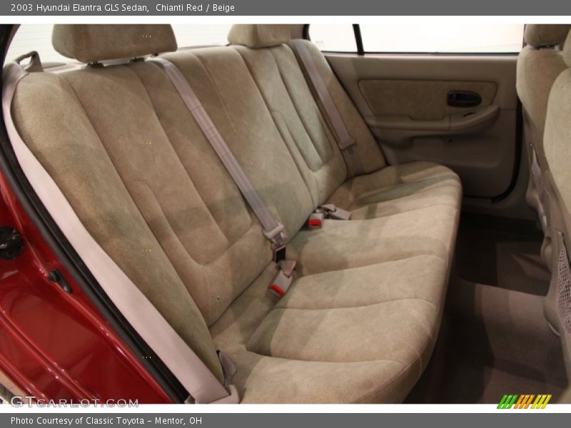 Rear Seat of 2003 Elantra GLS Sedan