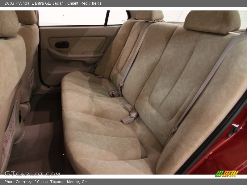 Chianti Red / Beige 2003 Hyundai Elantra GLS Sedan