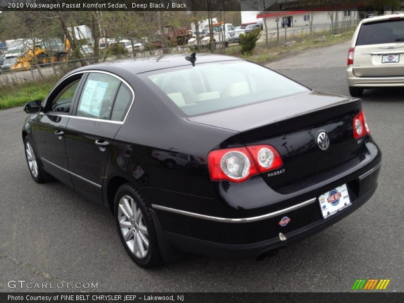 Deep Black / Black 2010 Volkswagen Passat Komfort Sedan