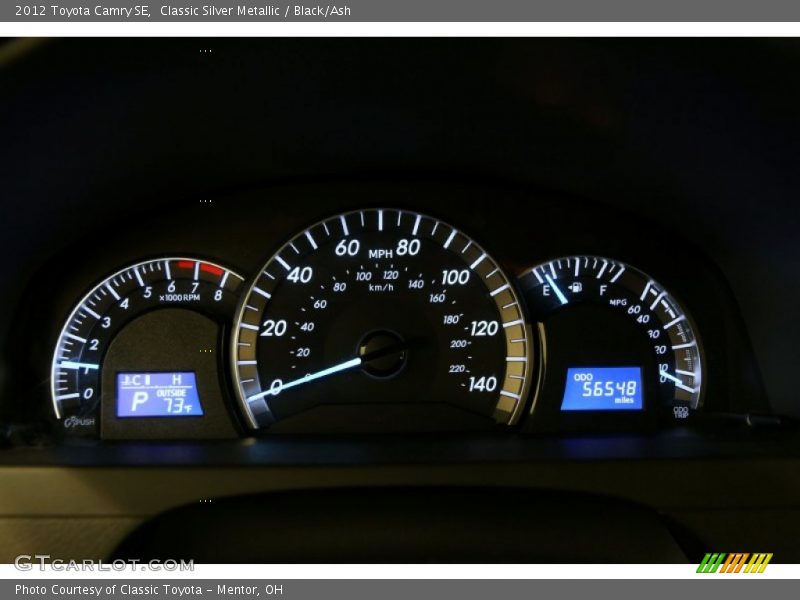 Classic Silver Metallic / Black/Ash 2012 Toyota Camry SE