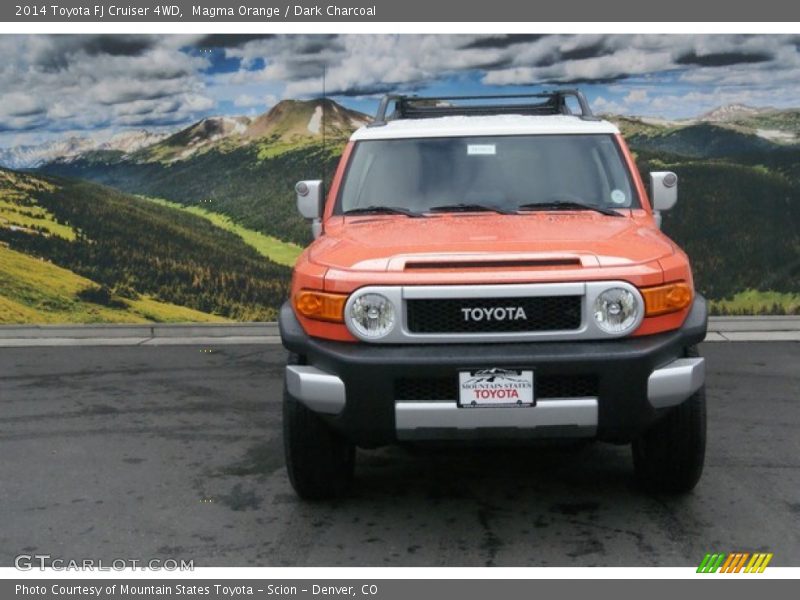 Magma Orange / Dark Charcoal 2014 Toyota FJ Cruiser 4WD