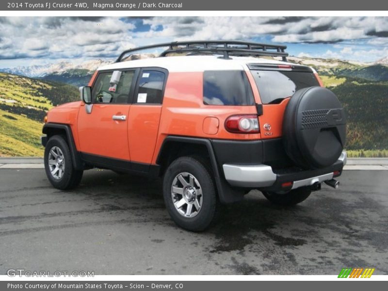 Magma Orange / Dark Charcoal 2014 Toyota FJ Cruiser 4WD
