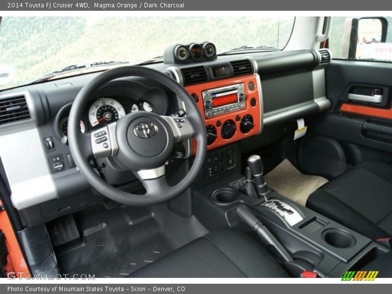 Magma Orange / Dark Charcoal 2014 Toyota FJ Cruiser 4WD