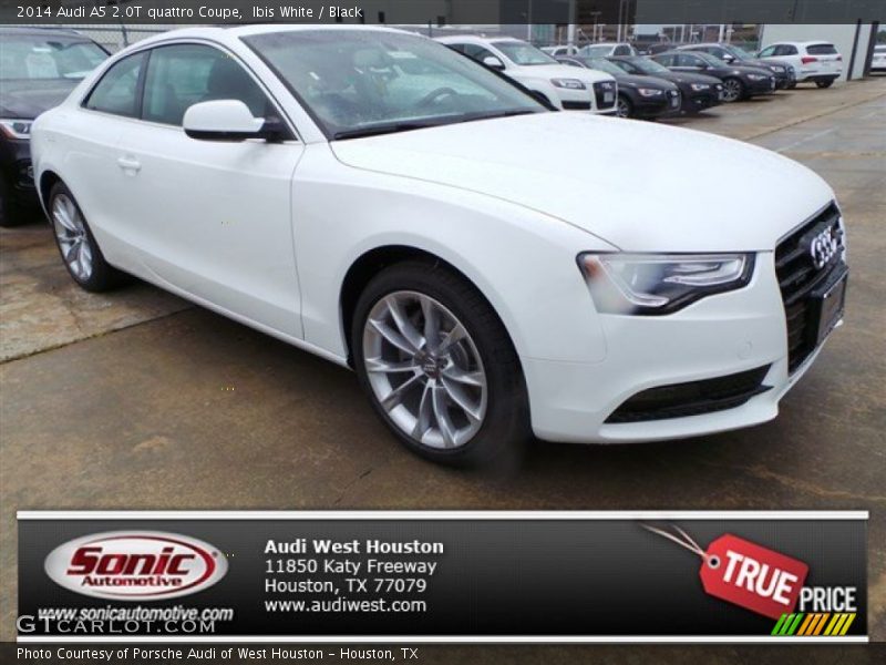 Ibis White / Black 2014 Audi A5 2.0T quattro Coupe