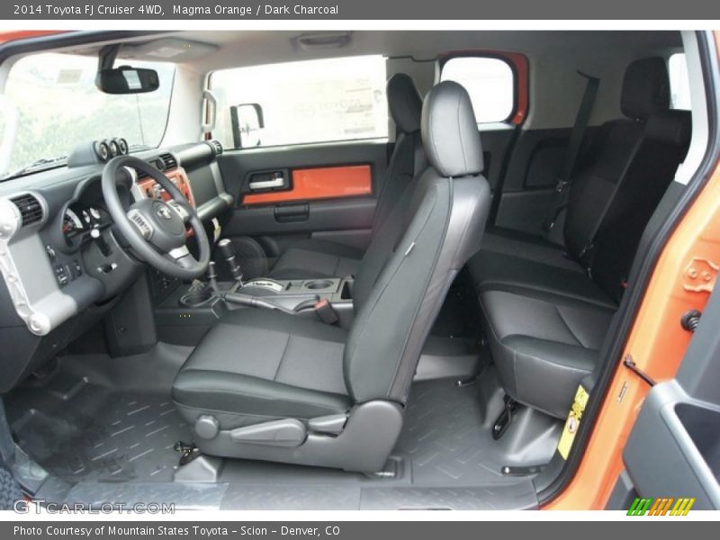 Magma Orange / Dark Charcoal 2014 Toyota FJ Cruiser 4WD