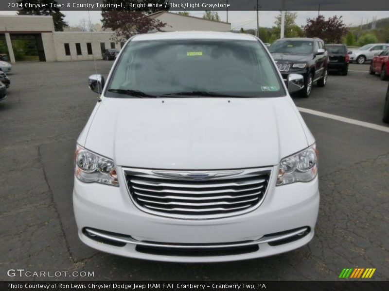 Bright White / Black/Light Graystone 2014 Chrysler Town & Country Touring-L