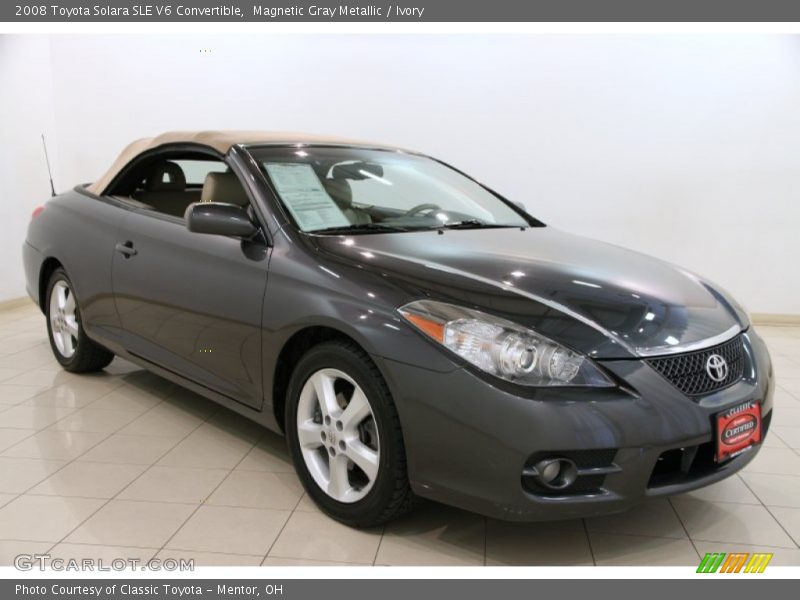 Magnetic Gray Metallic / Ivory 2008 Toyota Solara SLE V6 Convertible