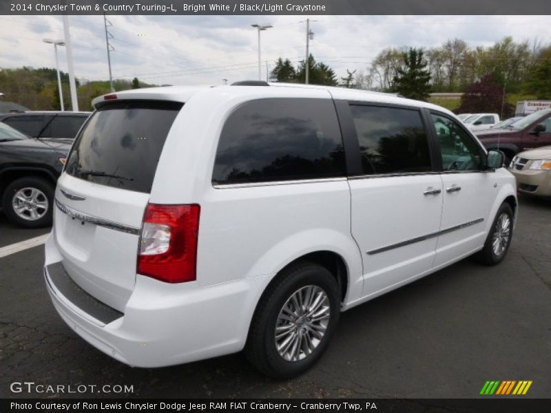Bright White / Black/Light Graystone 2014 Chrysler Town & Country Touring-L