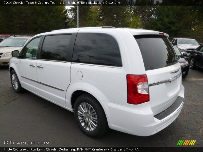 Bright White / Black/Light Graystone 2014 Chrysler Town & Country Touring-L