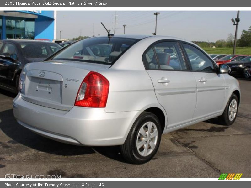 Platinum Silver / Gray 2008 Hyundai Accent GLS Sedan