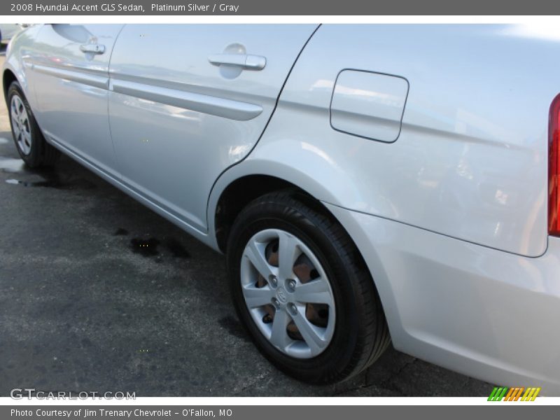 Platinum Silver / Gray 2008 Hyundai Accent GLS Sedan