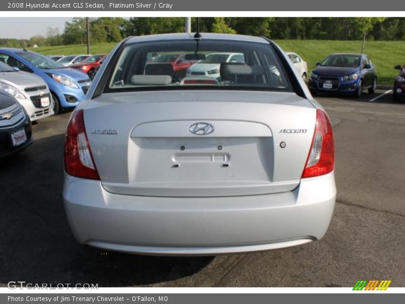 Platinum Silver / Gray 2008 Hyundai Accent GLS Sedan