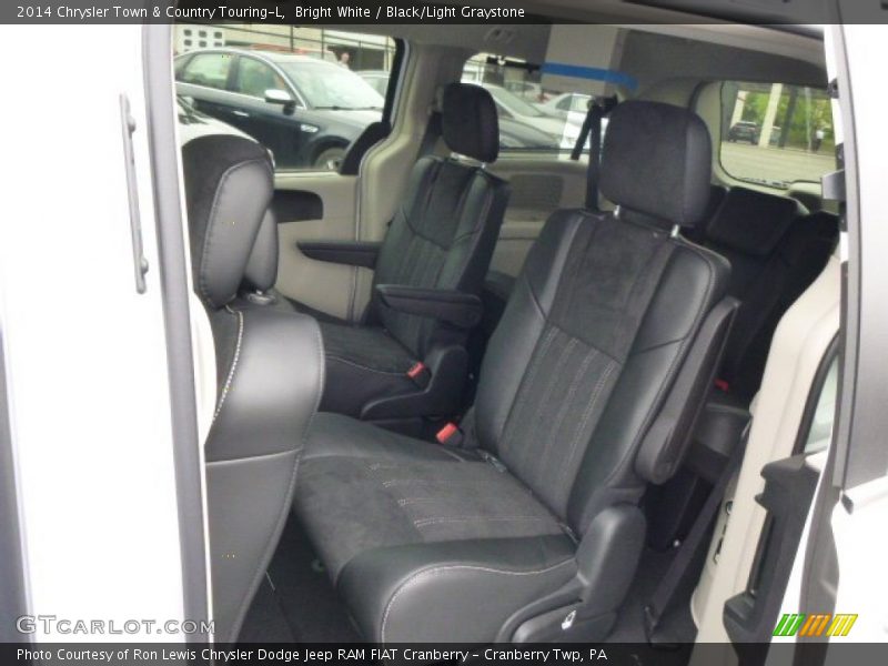 Bright White / Black/Light Graystone 2014 Chrysler Town & Country Touring-L