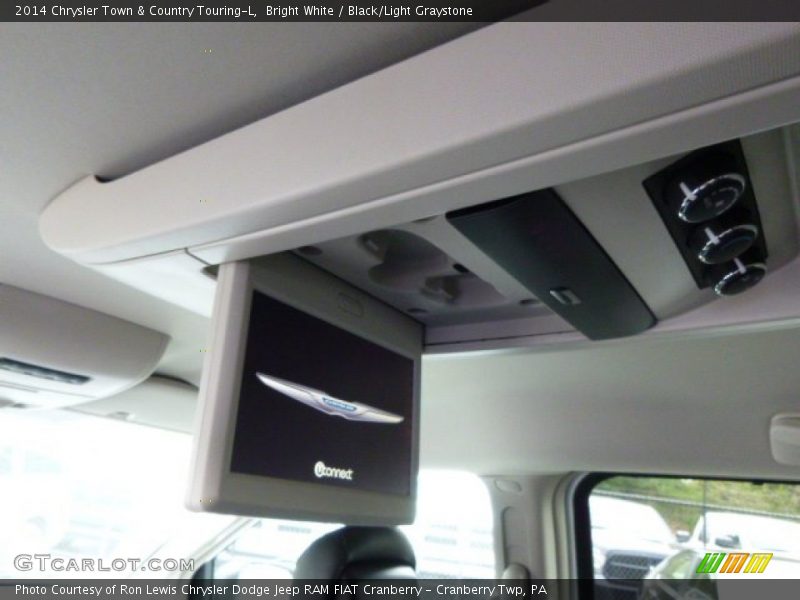 Bright White / Black/Light Graystone 2014 Chrysler Town & Country Touring-L