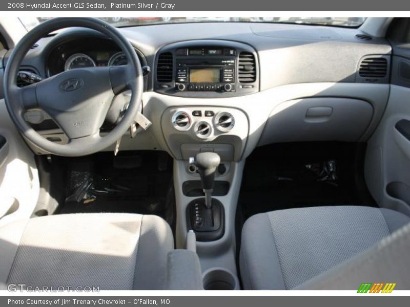 Platinum Silver / Gray 2008 Hyundai Accent GLS Sedan